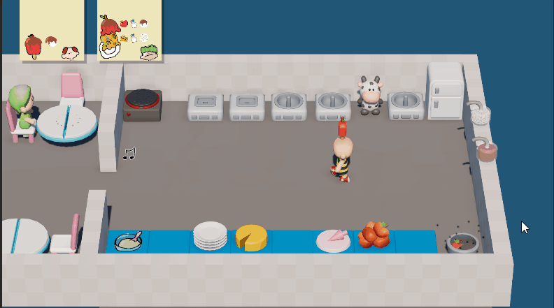 animated gif of my current game, where you make a popsicle and serve to a customer